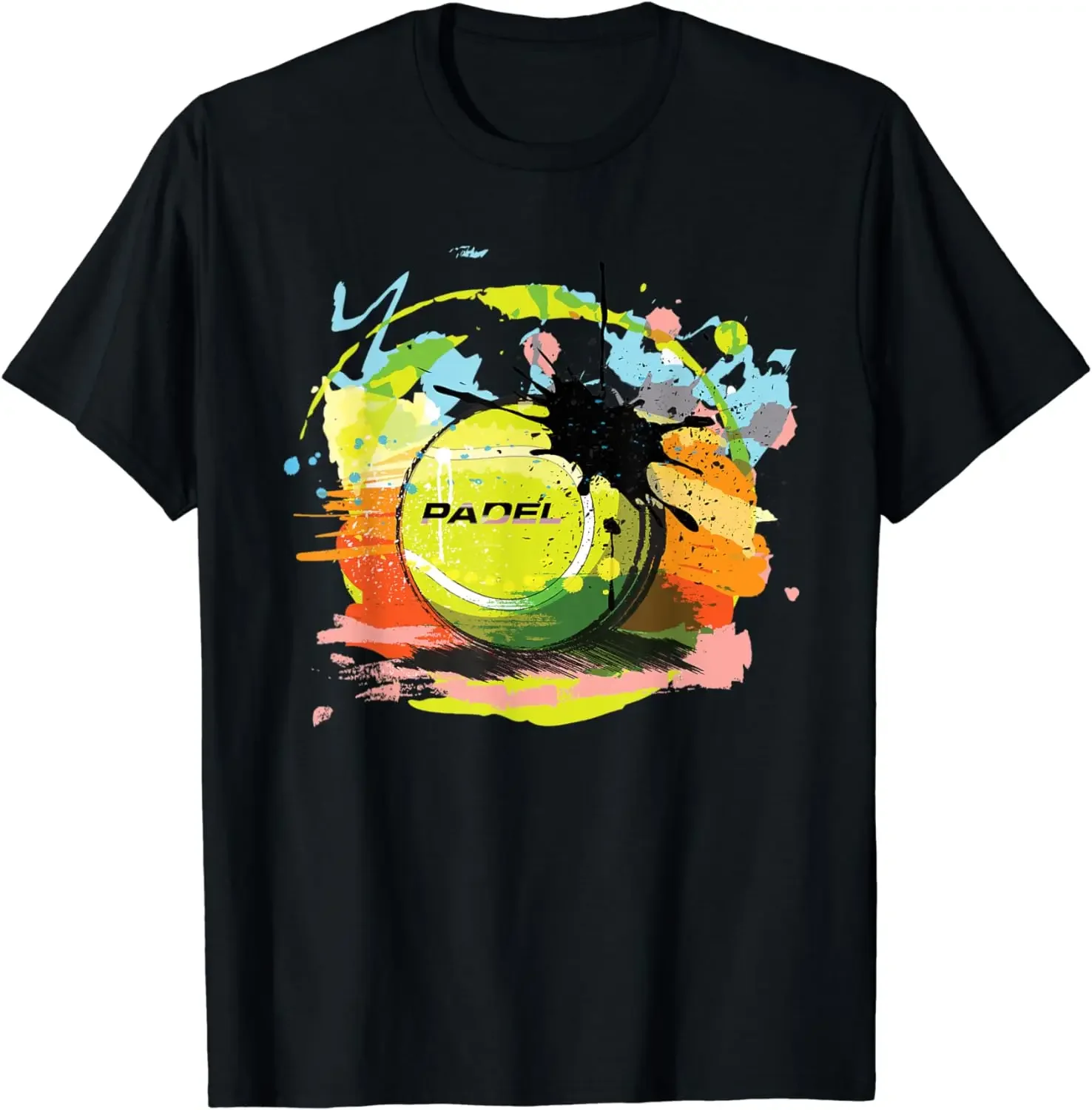Camisetas gráficas para Hombre, Ropa de calle, Tops de Pádel Barcelona, España, Europa, Camiseta deportiva