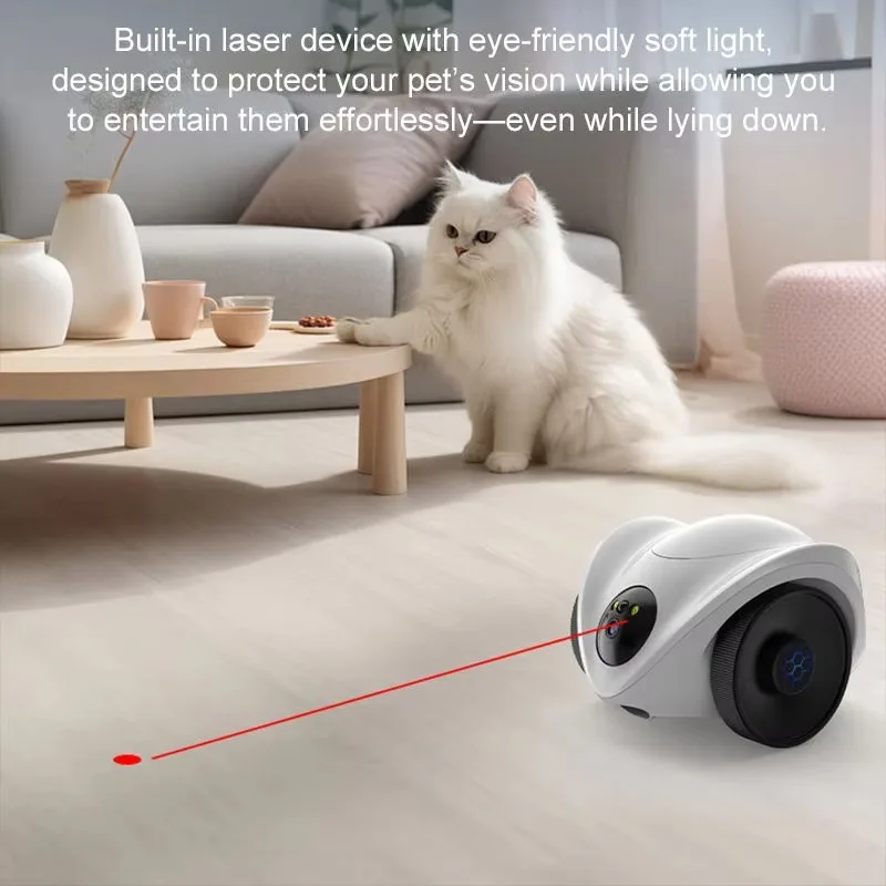 

Wireless Smart Pet Robot with Magnetic Charging Dock, Simple Setup, and Compatibility with Alexa & Google Assistant