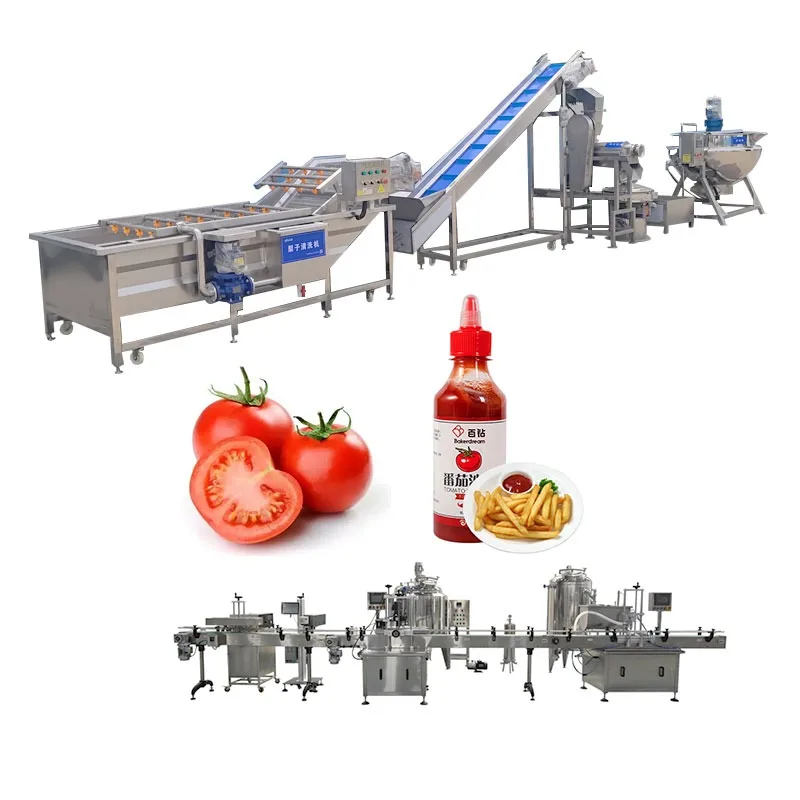 304 Stainless Steel Tomato Sauce Ketchup Machine Plant Tomato Paste Production Line