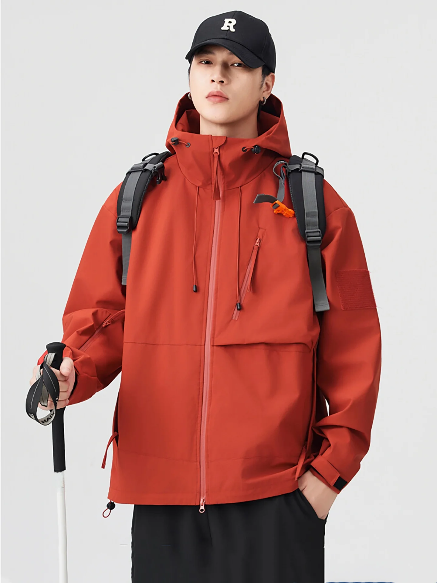 

Мужская спортивная куртка American Sle для активного отдыха, ветрозащитная, водоотталкивающая, дышащая, на молнии, для весны и осени, повседневная