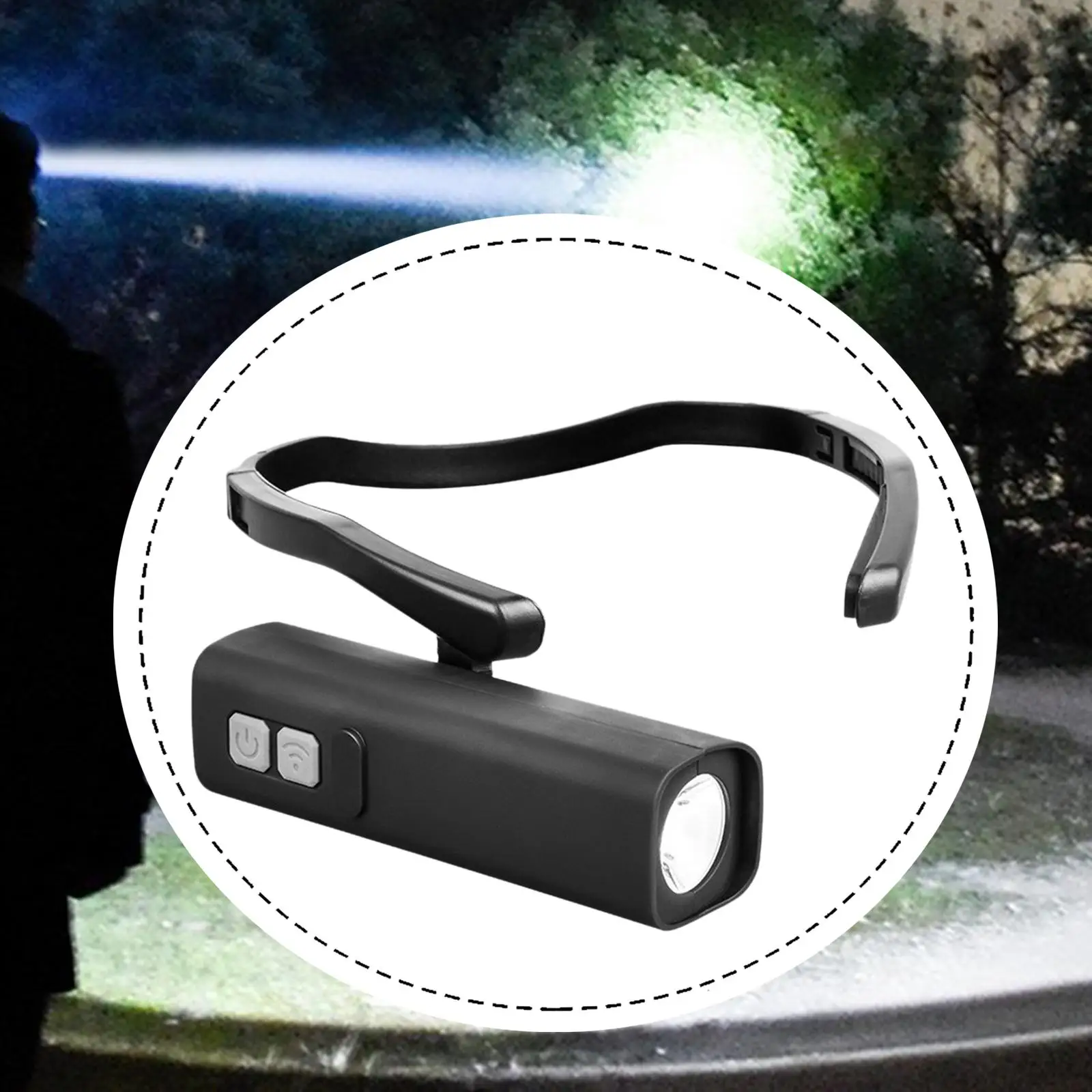 

Налобный фонарь с сенсорным управлением, 3 режима освещения, водонепроницаемый налобный фонарь, яркая светодиодная фара для бега, экстренной рыбалки, незаменимый