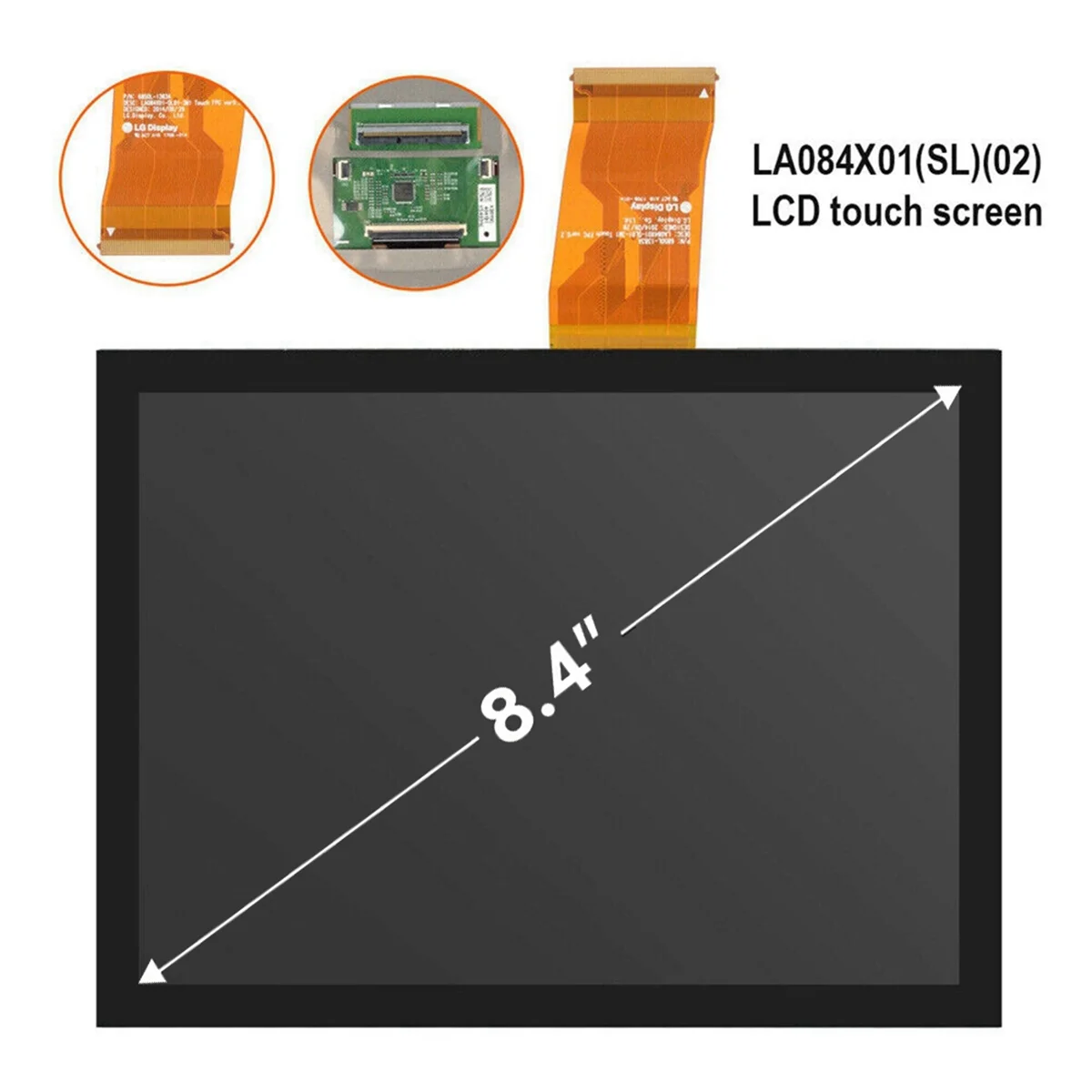 Pantalla LCD Uconnect 4C UAQ de 8,4 pulgadas LA084X01 SL01 para Jeep RAM Chrysler Charger 2017-22, Radio de navegación con pantalla táctil