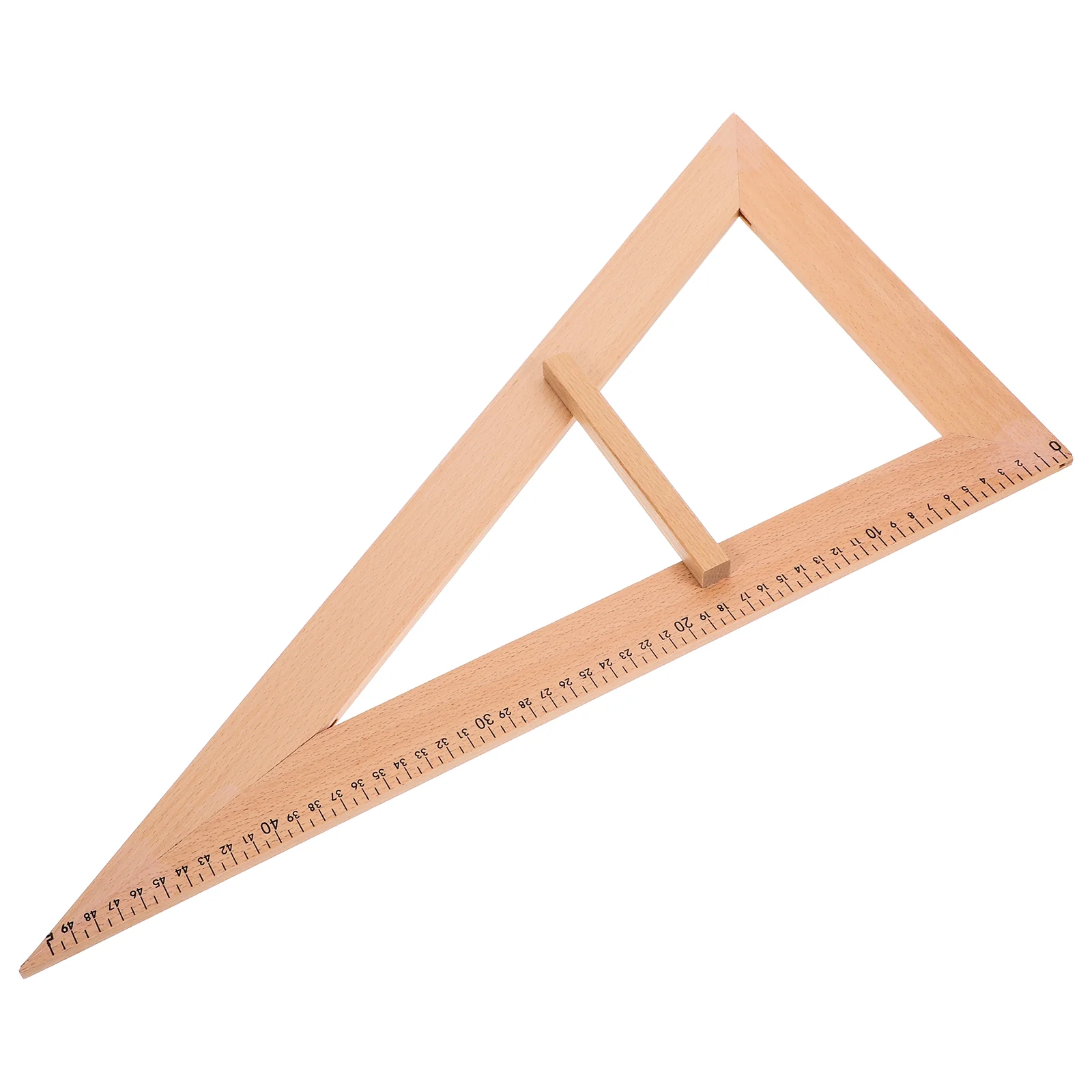 Teaching Drawing Tools Wood Measuring Device Hardwood Ruler Gauge Protractor Woodworking