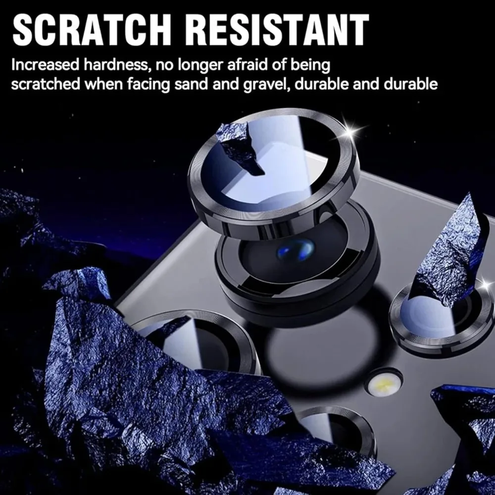 3/2/1Sets Alloy Metal Ring Glass Camera Lens Protector for Samsung Galaxy Z Fold 7 /Flid 7 One-Step Easy Installation Lens Cover