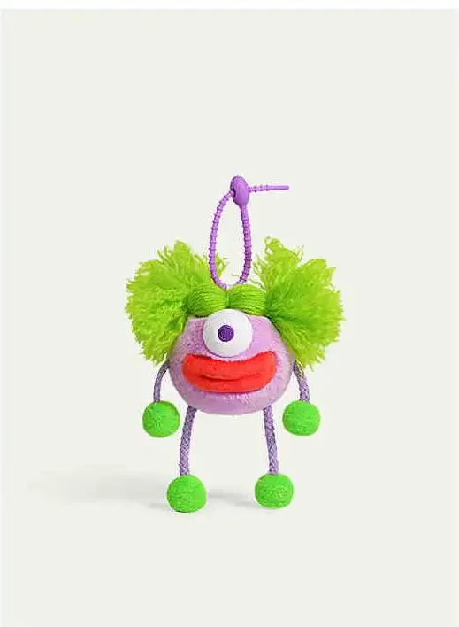 Ugly Cute Doll, Colorful Bag Keychain Pendant Funny Student Schoolbag Pendant Gift Car Charm Christmas Gift