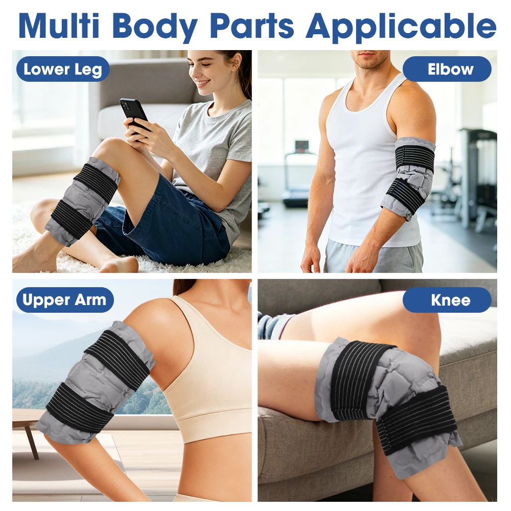 Wiederverwendbare Knie-Gel-Kühlkompresse für Knie-Schmerzlinderung, Sportverletzungen, Schwellungsreduktion, Gelenkpflege für Senioren – Detail 5