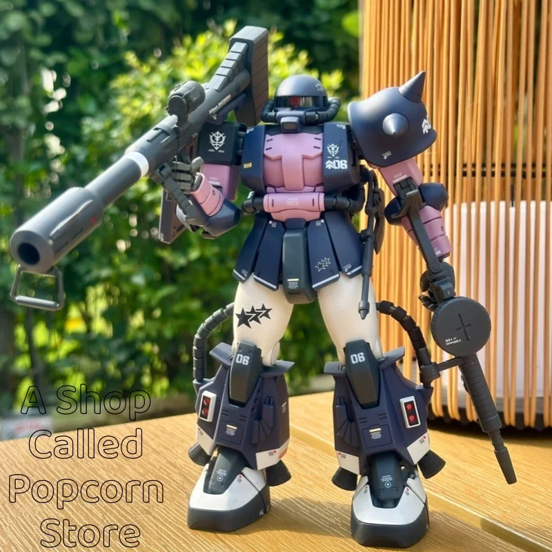 

Bandai Pb Limited Mg Zaku Ii Black Tri-Stars Ms-06s Ver.2 Фигурка в сборе Модель игрушки Модель Подарки для мальчиков