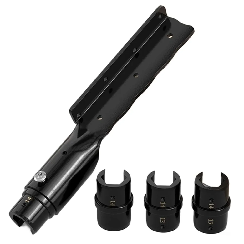 High Carbon Steel Ceiling Wrench Set for Drywall Grid Installation 14mm Suspended Rod Tool (A)
