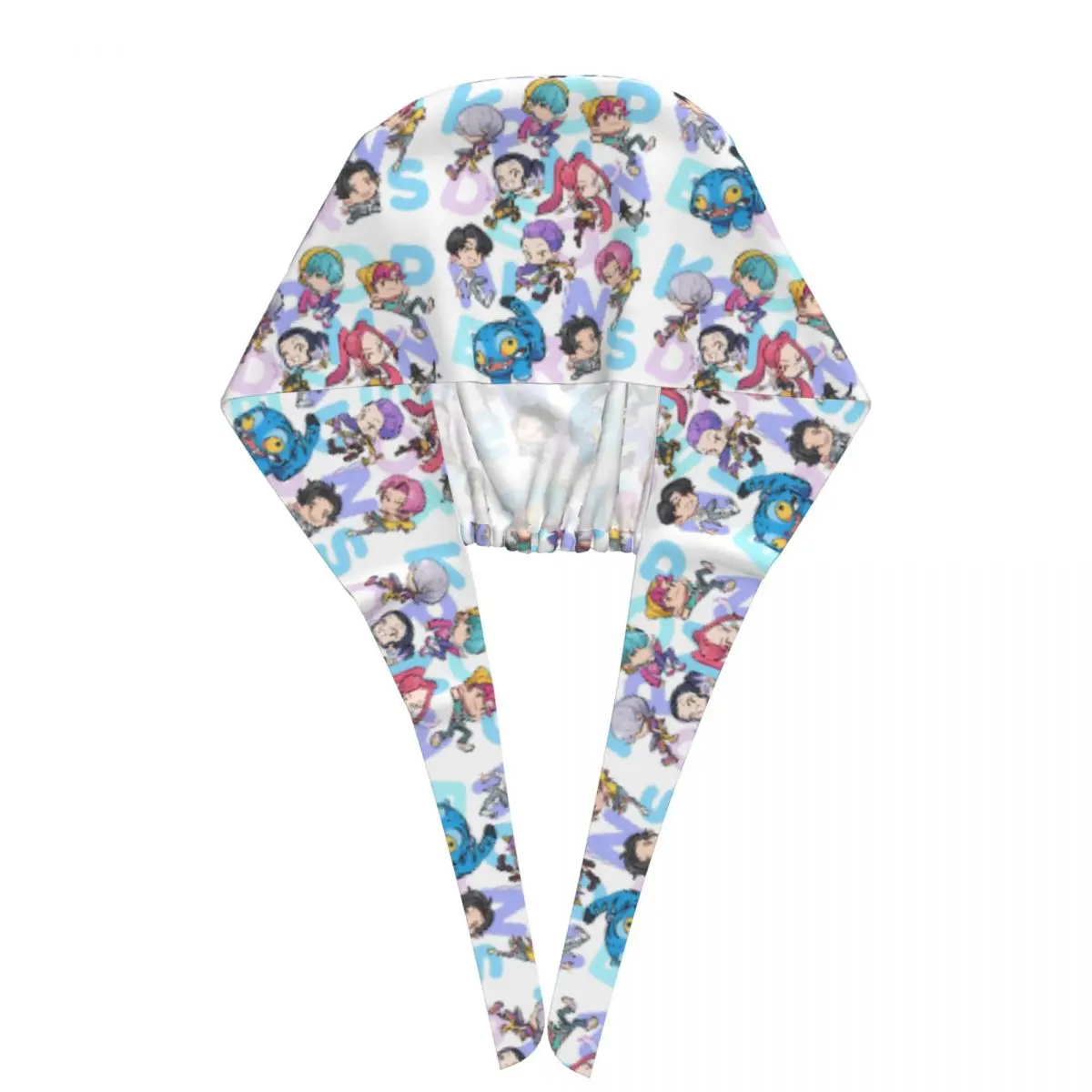 Czapki pielęgniarskie Saja Boys, czapka robocza unisex dla kobiet, Huntrix Kawaii, czapka medyczna z wiązaniem z tyłu, wygodna, elastyczna.