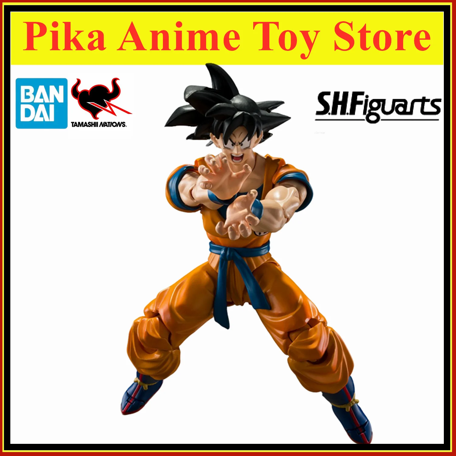 Original BANDAI S.H.Figuarts Son GOKU Anime Figure Toys Dragon Ball Z Super Hero Action Figurine PVC Model Collection Doll