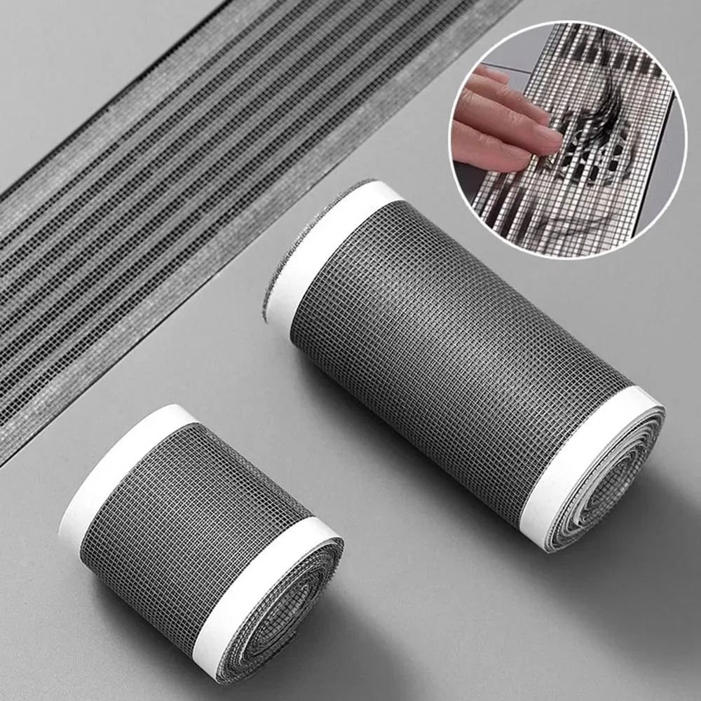 1roll 5m/196.85in Disposable Floor Sticker Filter Screen Bathroom Insect Hair Prevention Drain Filter Mesh Floor Drain Stickers
