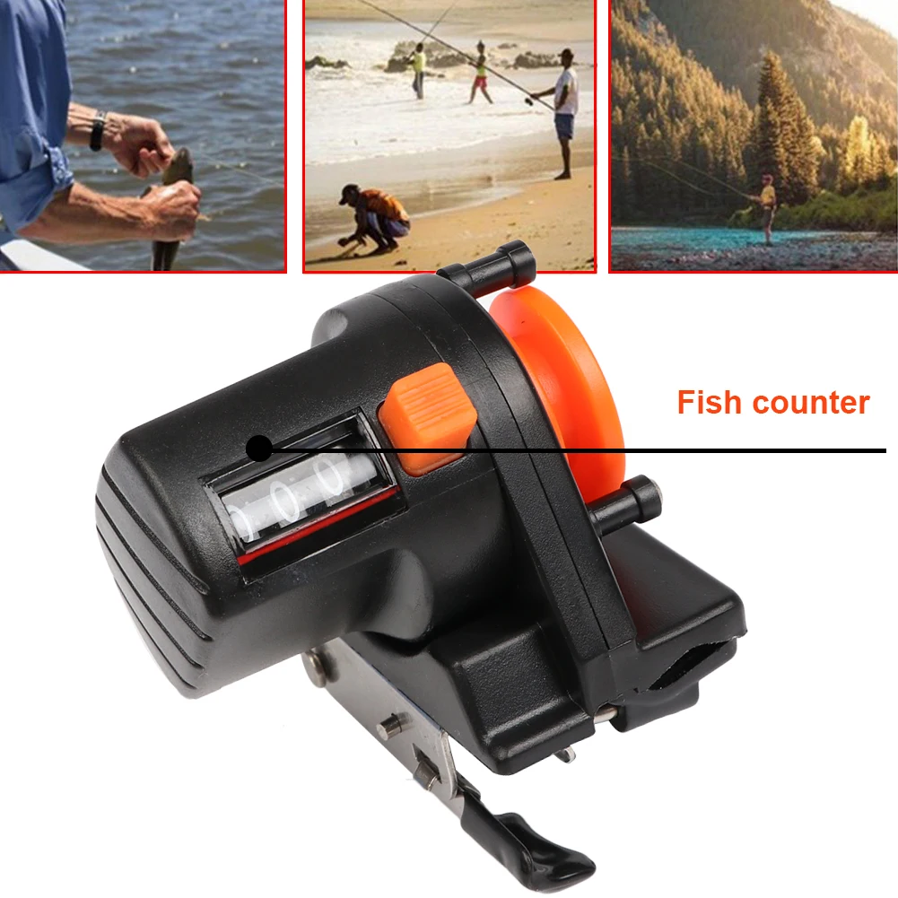 ABS 0-999M 6cm Pesca Fishing Line Depth Finder Counter Fishing Tool Tackle Length Gauge Counter Fishing Tackle Tool