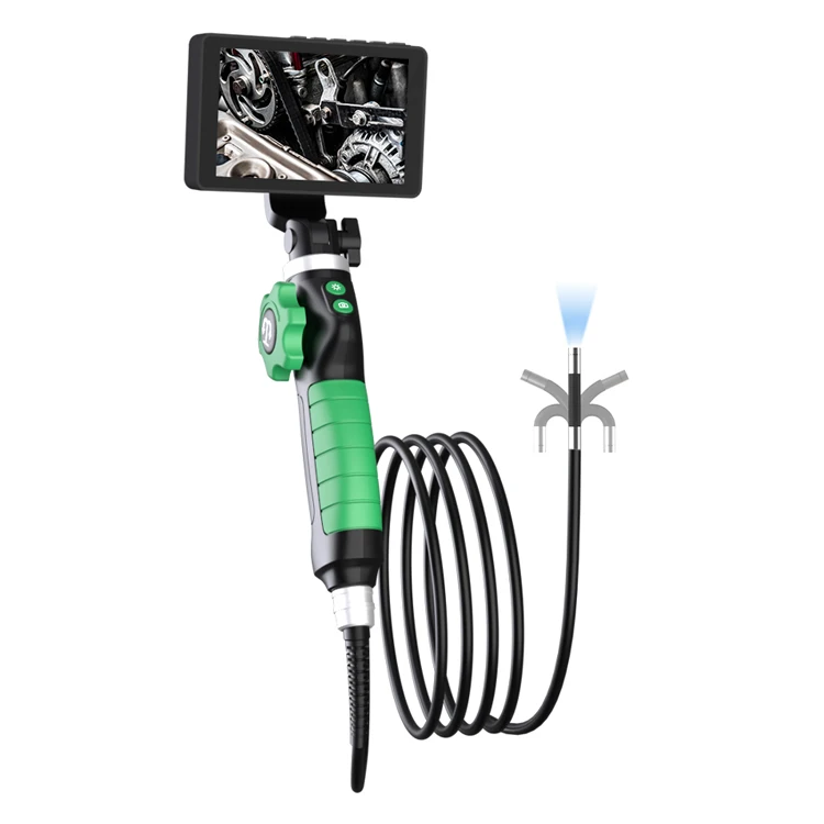 

5Inch Screen 2MP 1080P 3.9MM Two Way Articulate Steering Endoscope CMOS Borescope Inspection Digital Microscope Camera Otoscope