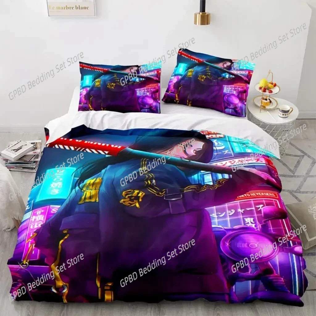 Anime Tokyo Revengers Ryuguuji Ken Sano Manjiro 3D Bedding Set Duvet Cover Pillowcases Single Twin Full Queen King Home Decor