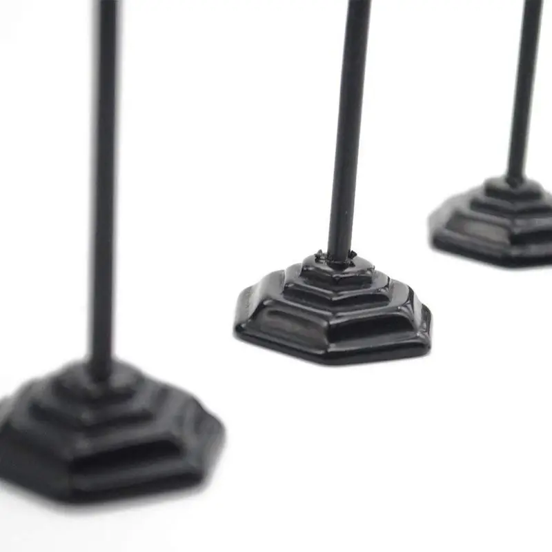 5 PCS Streetlight Shape Wedding Party Reception Place Card Holder Number Name Table Menu Picture Photo Clip Card Holder Stand Wi