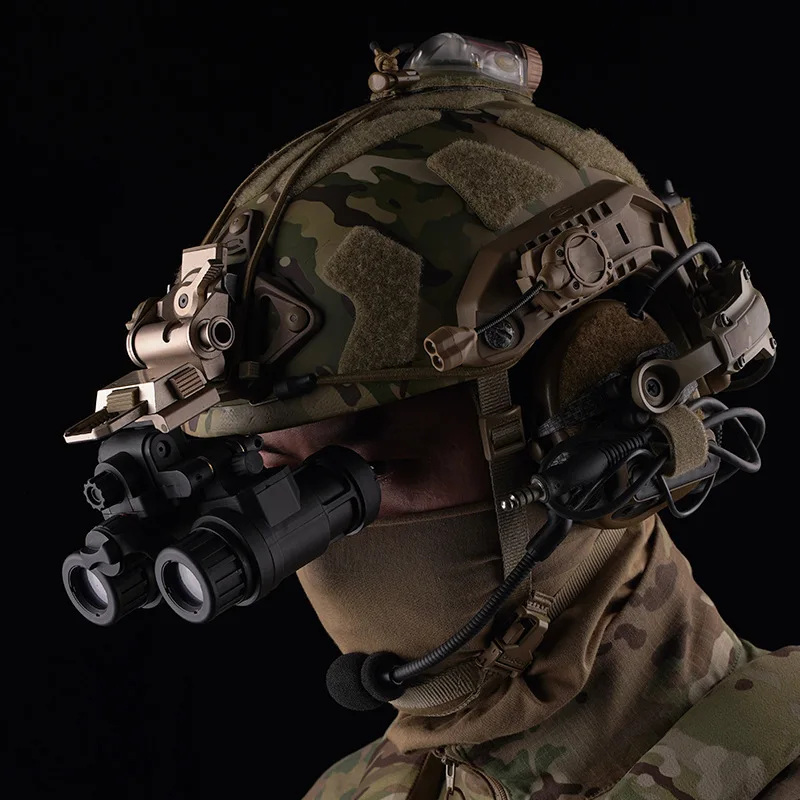 AN/PVS31 Dual Tube Binocular Night Vision Goggles Dummy Props Airsoft Helmet, No Function Model for Wilcox G19/G24/G30/G34/G69 image 3