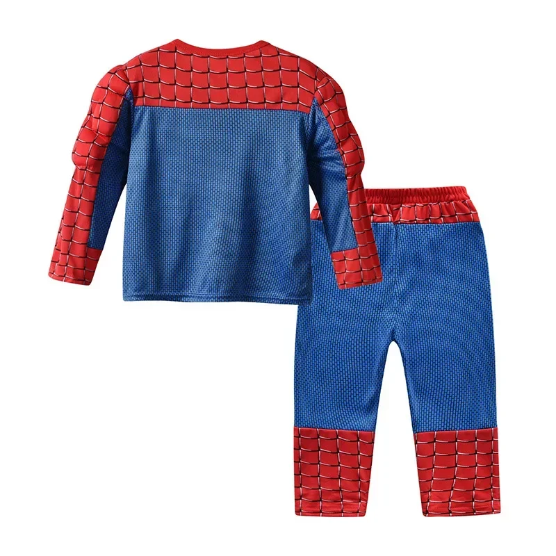 Avengers Superhero Spiderman Captain America Costume Cosplay Boy abbigliamento per bambini Hulk Muscle Suit Halloween Carnival Birthday Party