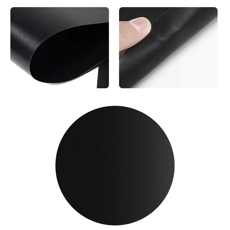 1PC 40cm Non-stick Coating BBQ Grill Mats Heat Resistant Grilling Pad Reusable Round Oven Mat Grillmatte Grill Accessories
