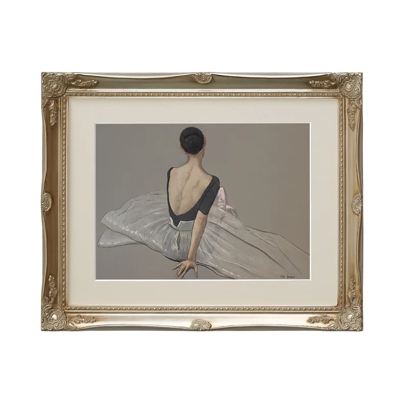 

Европейская ретро балетная девушка девушка декоративная живопись гостиная вход подвесная картина американский свет роскошная фреска