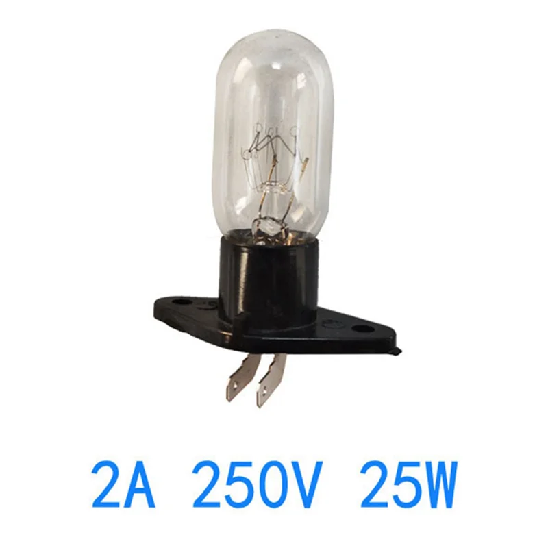 

ABUS-4Pc Microwave Oven Global Light Lamp Bulb Base Design 250V 2A Replacement Universal