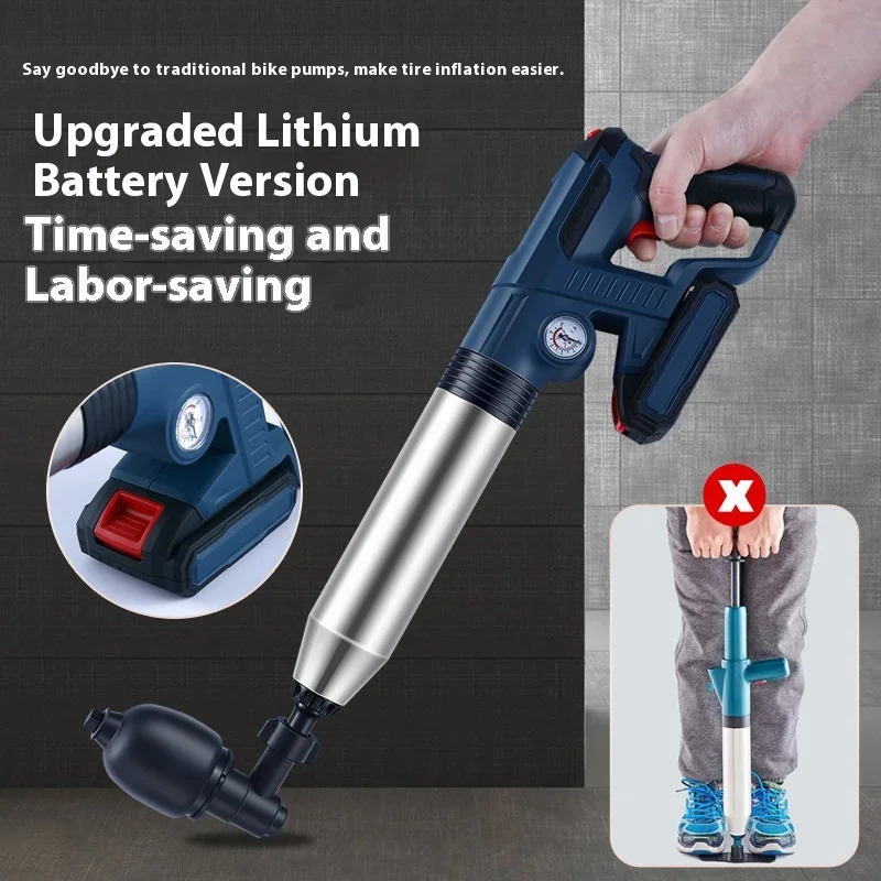 Electric Toilet Dredger Pipe High Pressure Dredging Tool Rechargeable Lithium Battery Sewage Drainage Pipe Cleaning Machine