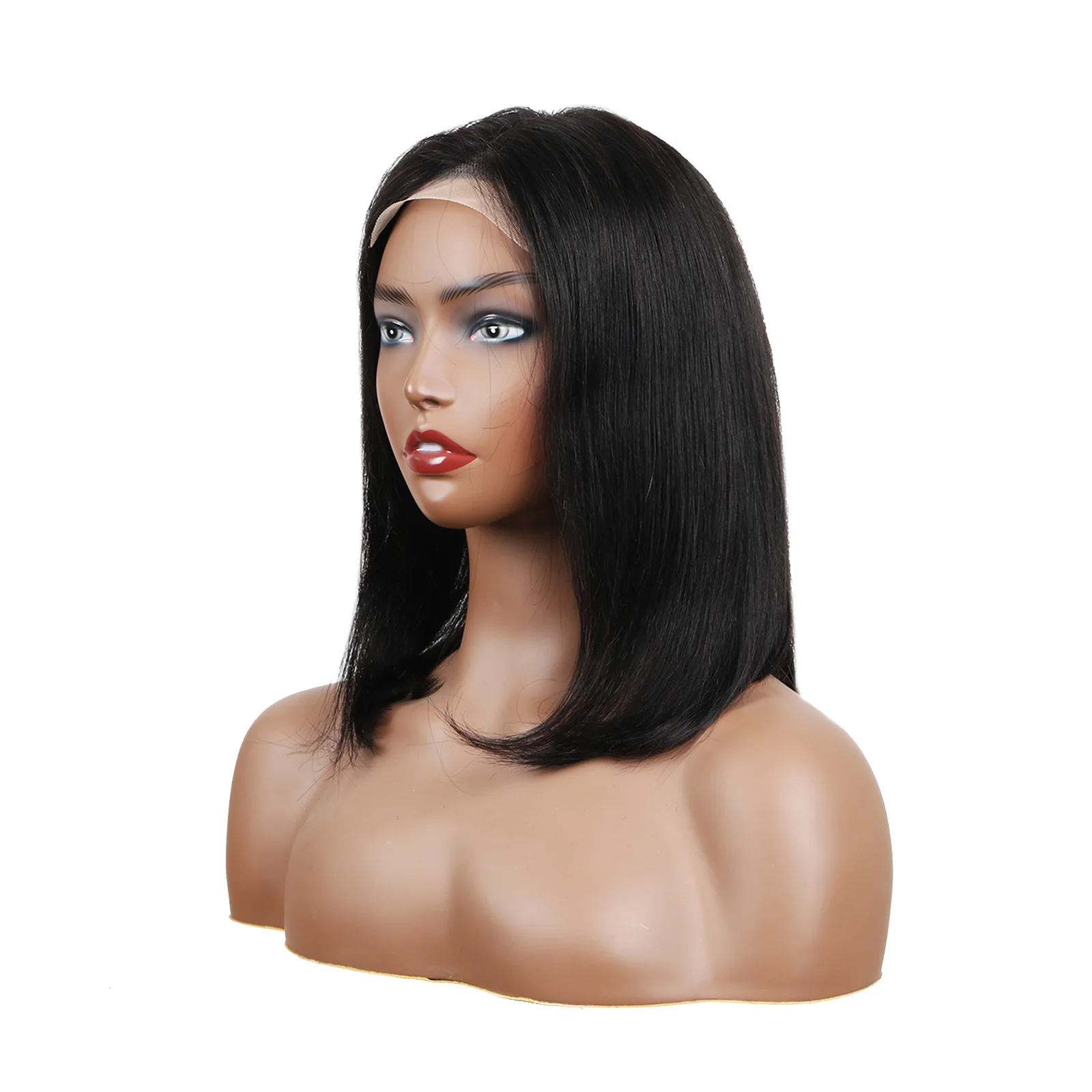 Transparent Brazilian Human Hair Wigs Remy Straight Hair Bob Wigs for Women 4x4 Lace Closure Bob Wig Cheap Wig On Clearance Sale