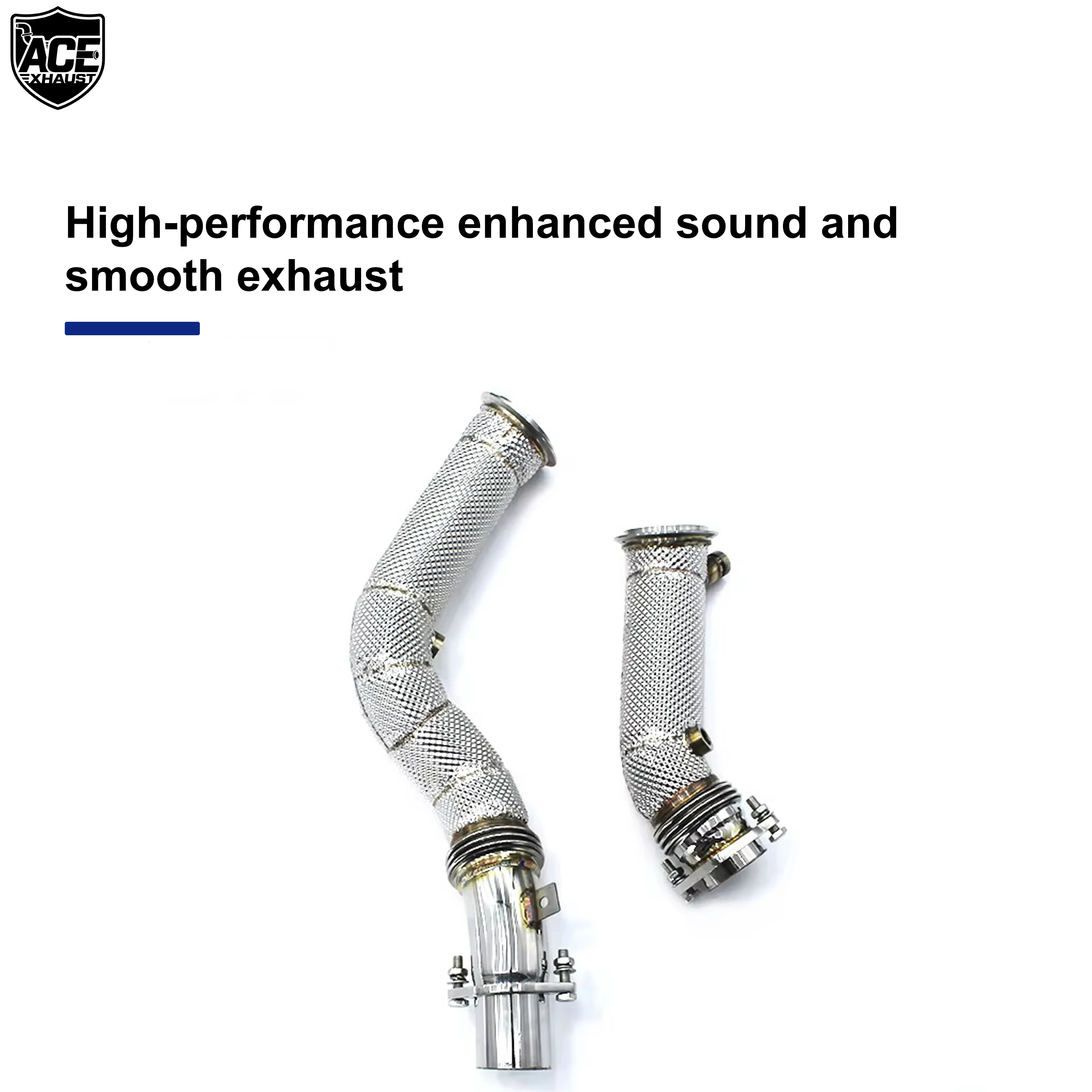 ACE Catless Downpipe für BMW F80 M3 F82 M4 F87 M2C Hochleistungs-Auspuffrohr aus SUS304 mit verlustfreier Installationskopfleitung – Detail 6