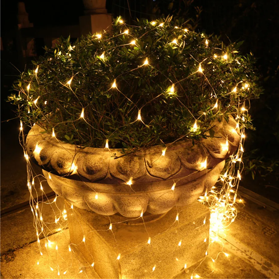 2023 nuovo 3*2/2*2M Outdoor Garden Led Mesh Fairy String Lights impermeabile Christmas Holiday Wedding Window Curtain Garland Lights