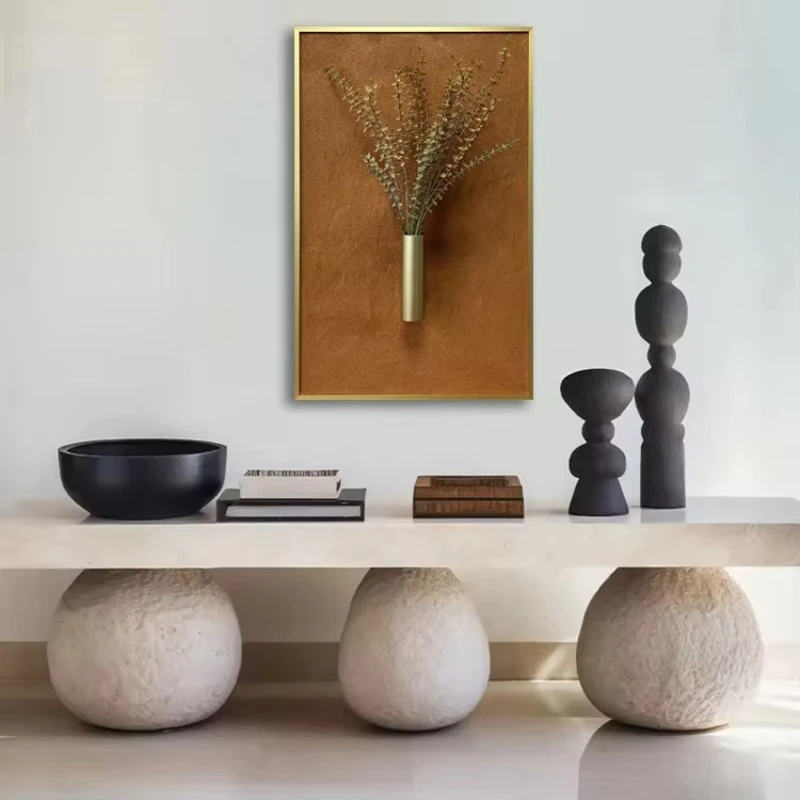 Modern 3D metal flower wa art home living room bedroom canvas oil bracket
