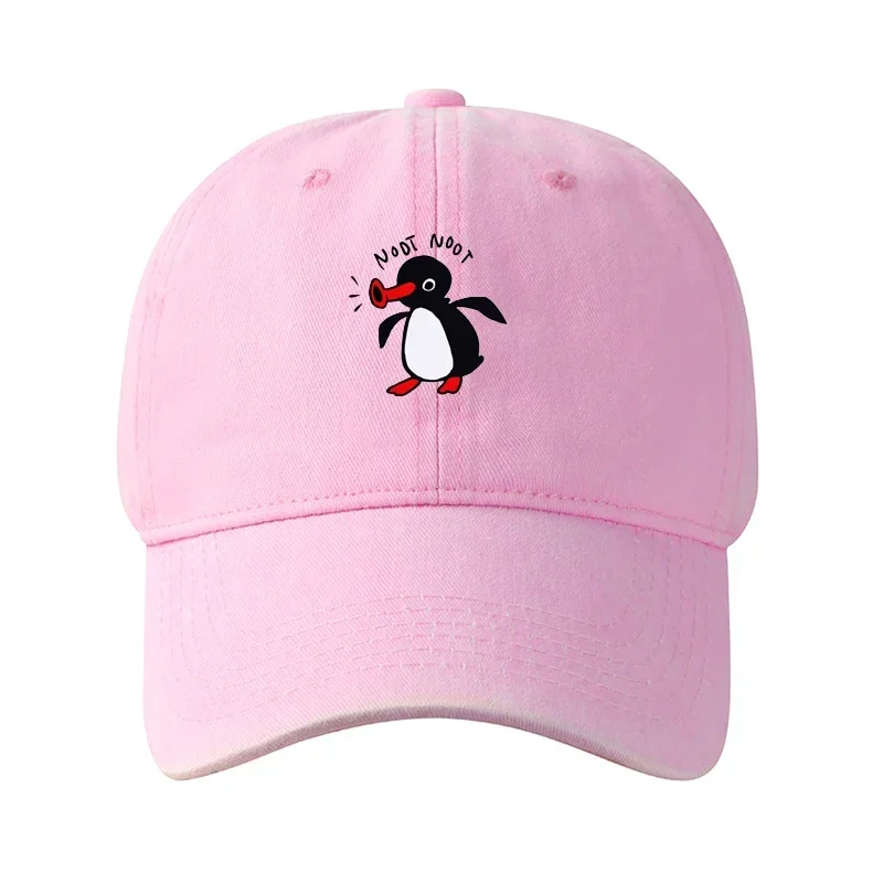 Noot Czapka z daszkiem Mężczyźni Wysokiej jakości prana bawełna Kobiety Daszek przeciwsłoneczny Snapback Penguin TV Wiosna Lato Kapelusz