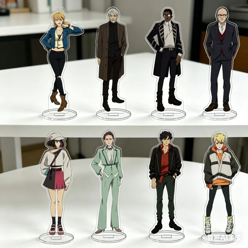 LAZARUS Aku Lance - Soporte de acrílico para llavero, decoración de escritorio, adorno coleccionable de anime, productos exquisitos, regalo para fanáticos