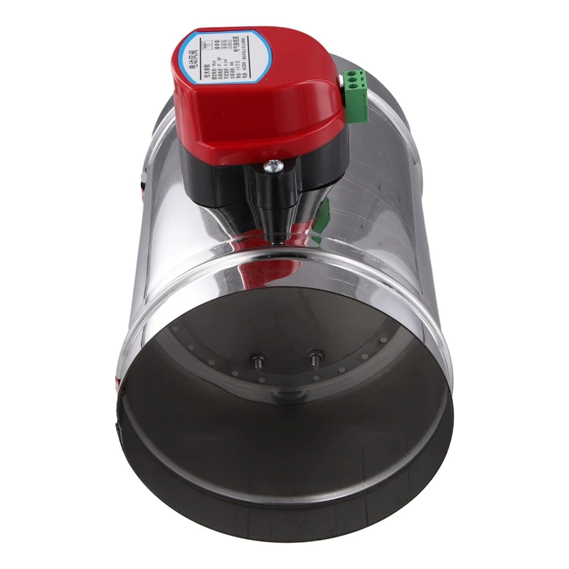 LICE-125Mm الفولاذ المقاوم للصدأ أنابيب الهواء الكهربائية المثبط صمام HVAC مجاري الهواء بمحركات الهواء المثبط AC220V المحرك محرك
