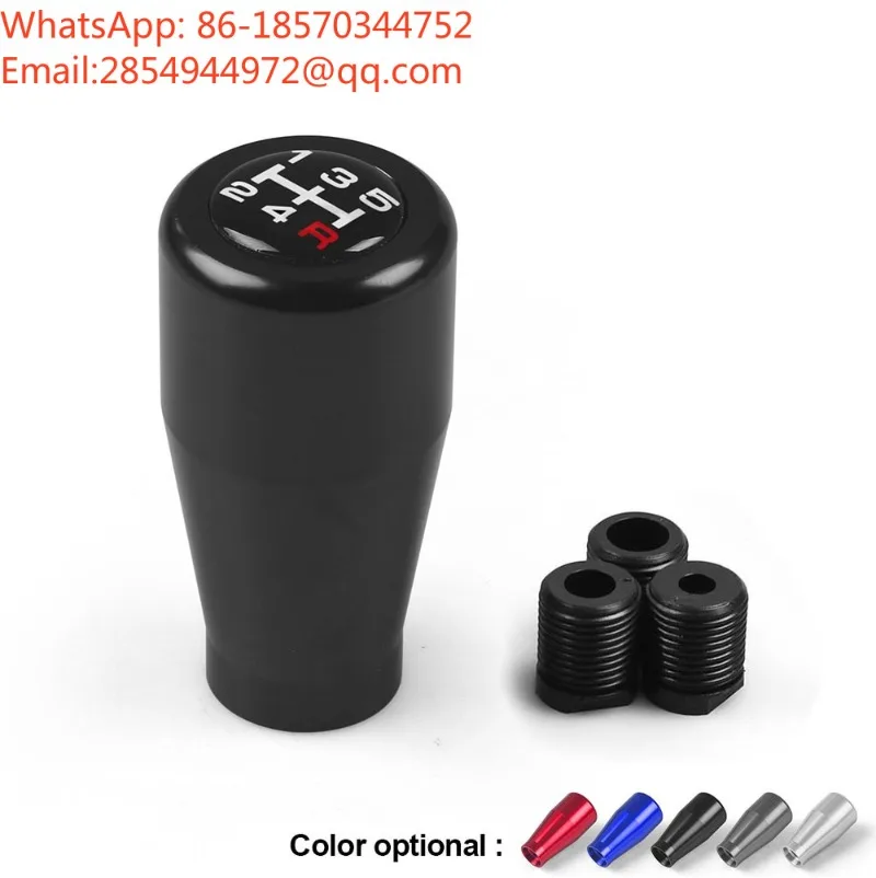 Car Modification Aluminum Alloy Gear Head 5-speed Manual Universal Gear Shift Handle Gear Head