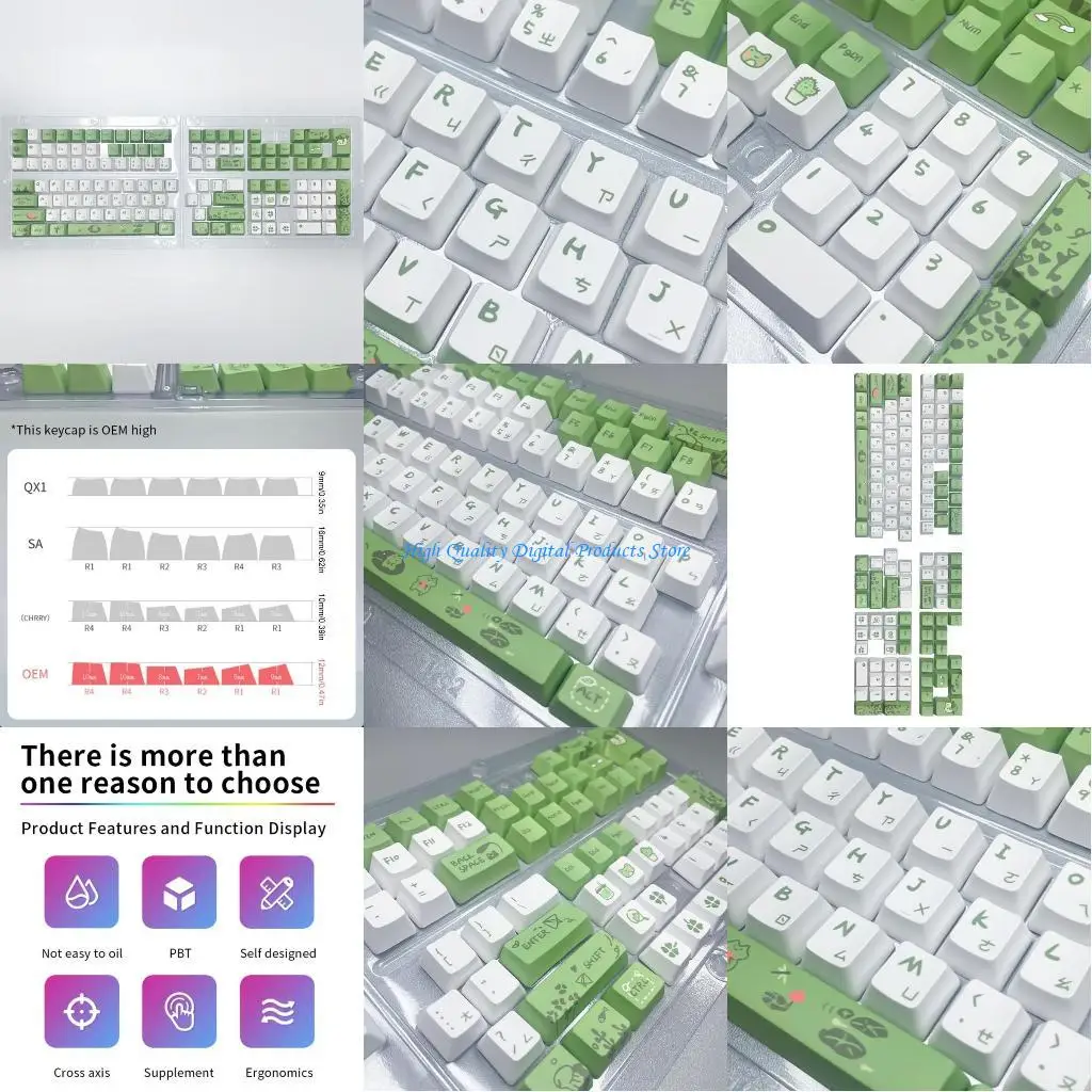 

U2JE Customizable Traditional Zhuyin Keycaps XDA /OEM Keycaps for 61 68 75 98 104 108 Keyboards Easy Installation