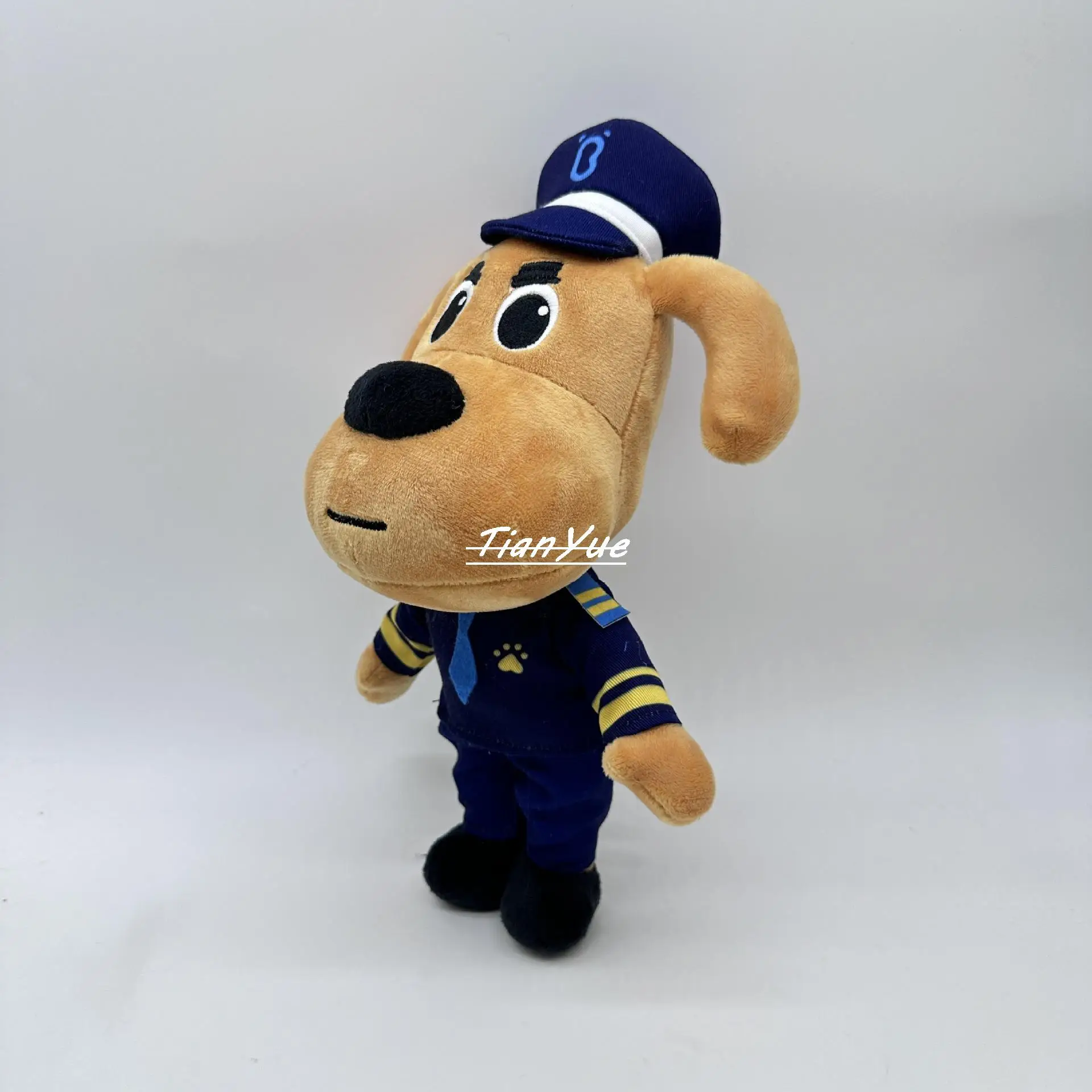 Cartoon BabyBus Sheriff Labrador Stuffed doll  Xmas Soft doll for children's Birthday gift 25cm