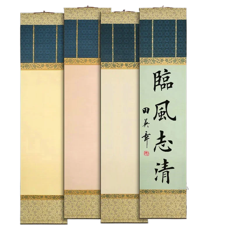 Tang Dynasty Style Blank Xuan Paper Scroll Half Ripe Paper Rice Calligraphy Painting Scroll Batik Xuan Hanging