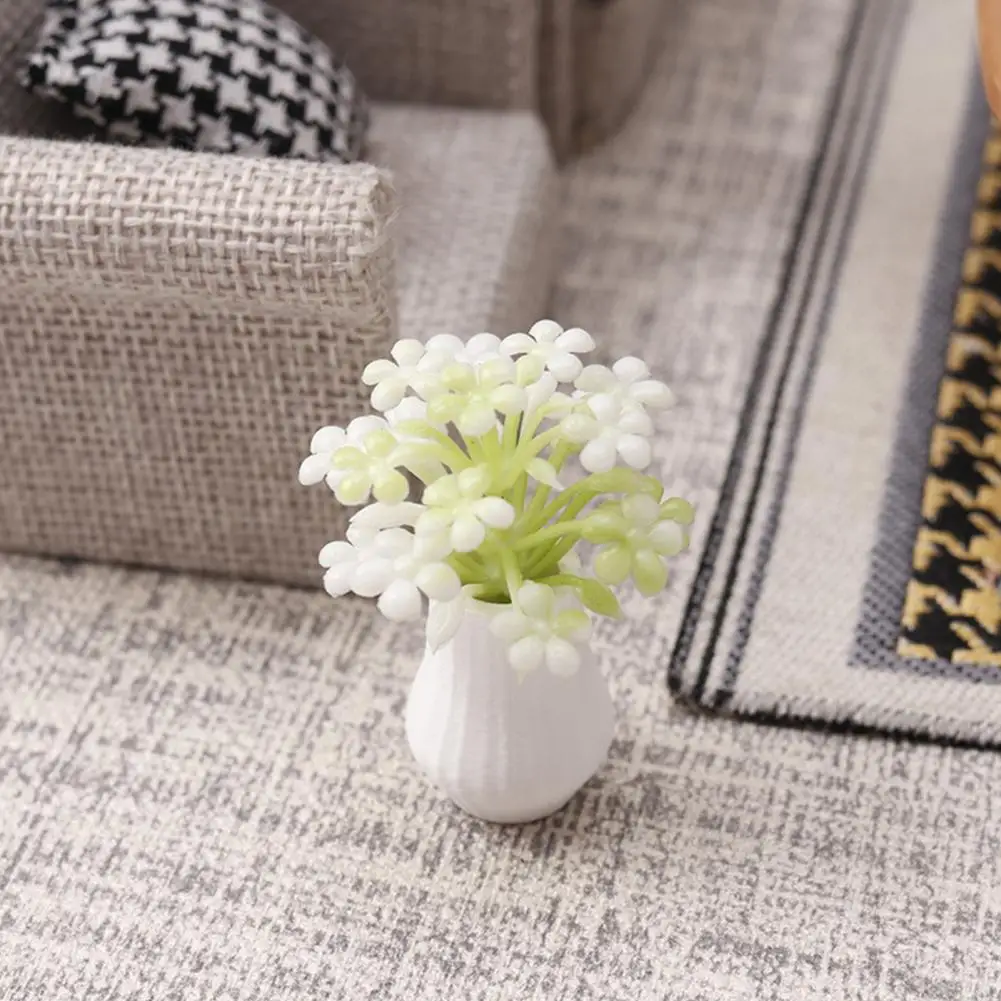 Miniature Vase Small Decorative Vase Miniature Flower Vase Set 1 12 Scale Tiny Table Centerpiece Dollhouse Room Decor