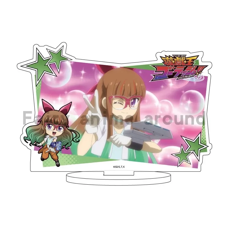 Anime Yu-Gi-Oh! VAI RUSH! Action Figure Doll YuGiOh Yudias Velgear Oudou Yuuhi Yuamu Acrilico Modello di Supporto Piastra Cosplay Giocattolo Regalo
