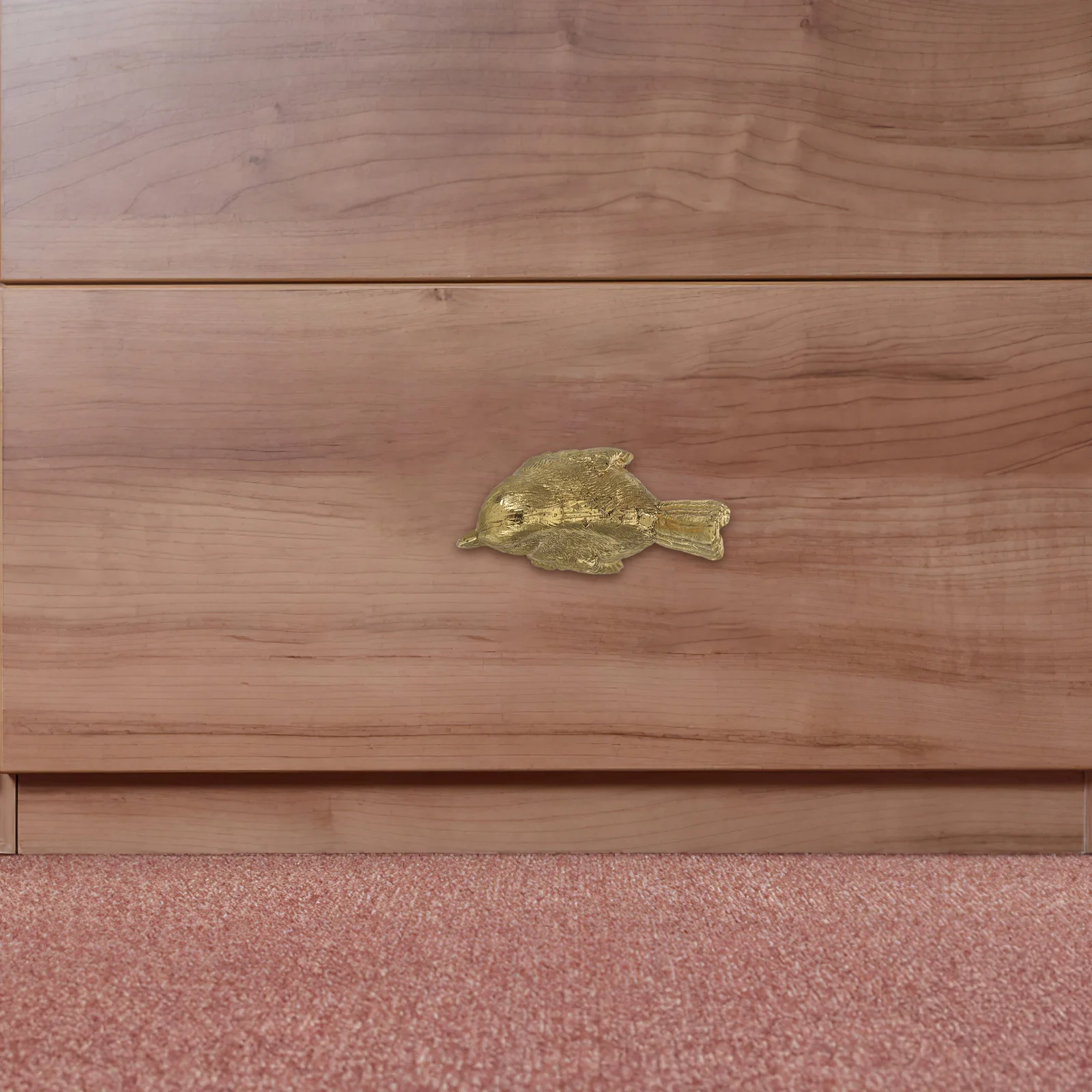 

1 Set Bird Drawer Handle Brass Pulls Vintage Copper Animal Cabinet Knobs For Furniture Dressers Wardrobes Jewelry Boxes Home