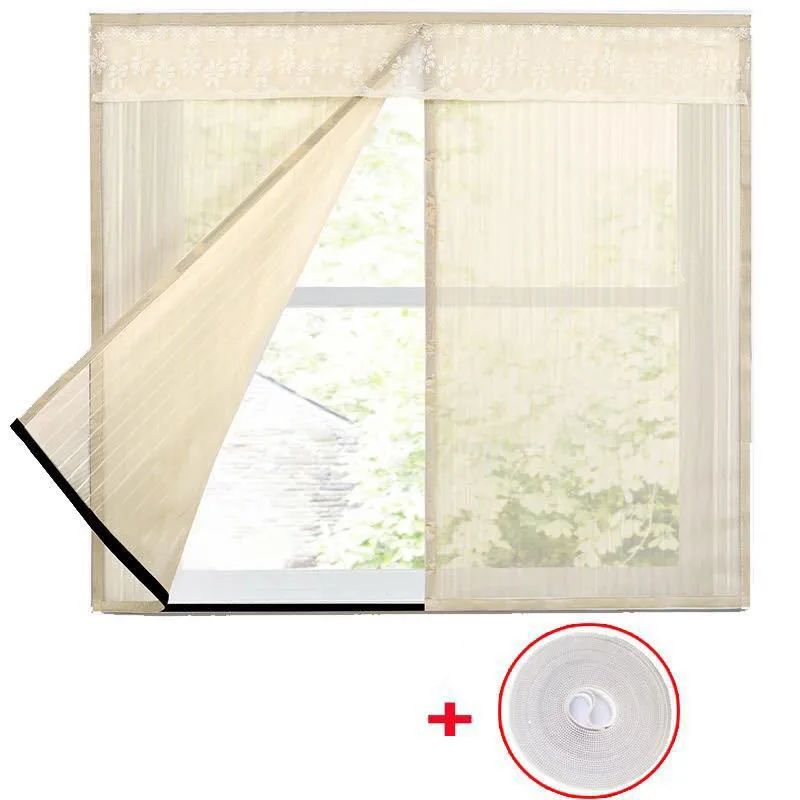 Summer Magnetic window Curtain Net window Anti Mosquito Insect Fly Bug Screen Kitchen Curtains Automatic Closing