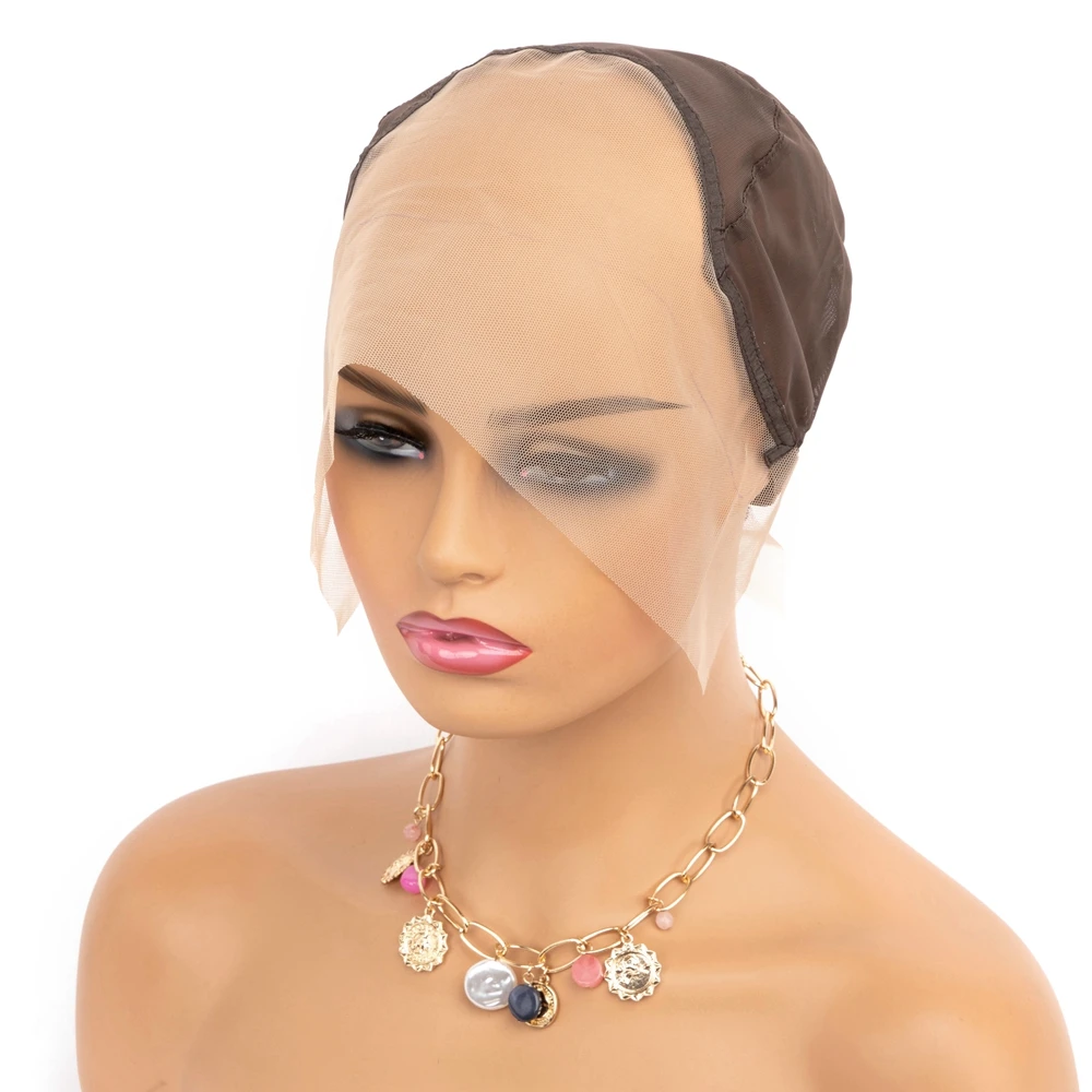 Upgraded Full Lace Wig Cap for Wig Making with Adjustable Straps and Extra Elastic Bands