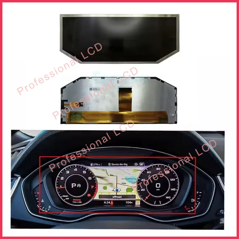 LAM123G071B Original 12.3 Inch LCD Display Screen LAM123G071A For Audi A6L 2017-2020 Instrument Cluster Dashboard InDash Repair