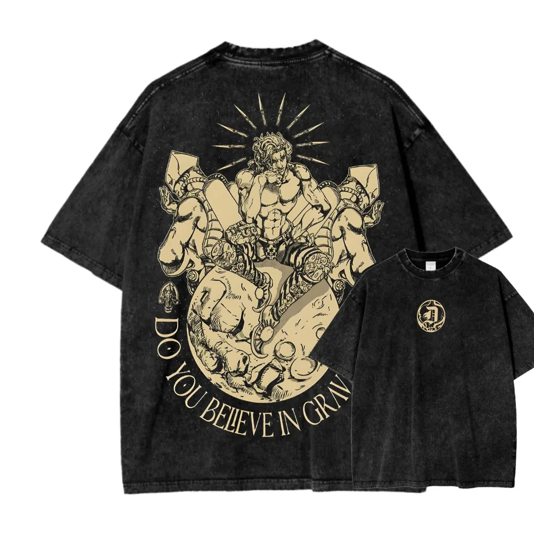 

Chainsaw Man Denji Anime Print Washed T Shirt 2026 Summer Men Women Oversized Streetwear Cotton Short Sleeve Tee