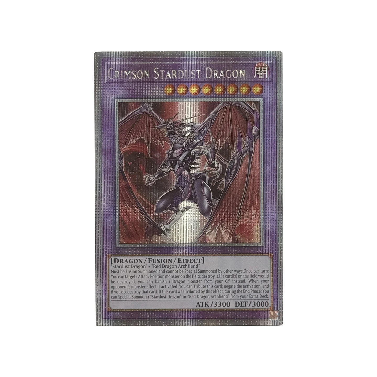 Yu-Gi-Oh! Collection DIY Proxy Cards Blue Eyes Dark Dragoon Red Eyes Dark Dragooness Crimson Stardust Dragon Non-Original Cards