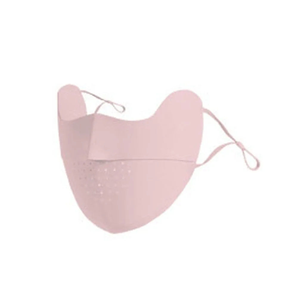 

Elastic Sunscreen Face Scarf Ice Silk Mask Summer Solid Color Face Cover UV Protection Face Mask Face Gini Mask Hiking