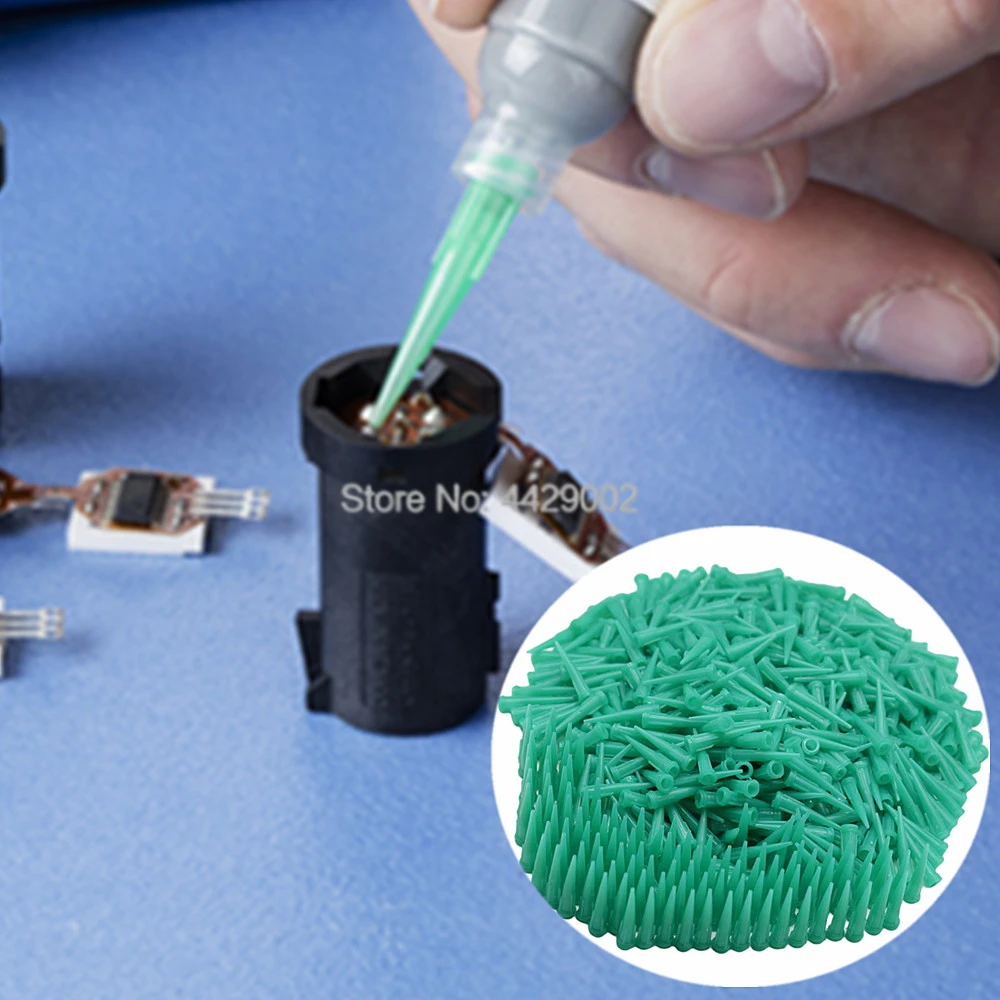 6000 Stück 18G Dosier-Nadelwerkzeug-Set, konische Spitze, konische Dosierklebstoffnadeln, Lötpasten-Spender, 30 mm konische stumpfe Spitzen – Detail 6