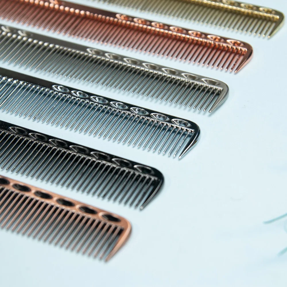 Space Aluminium Haarkamm Pro Friseurkämme Mellado Petit Hansen Волос Haarschneiden Sterbende Haarbürste Friseurwerkzeuge Salon Mithelfer – Detail 6