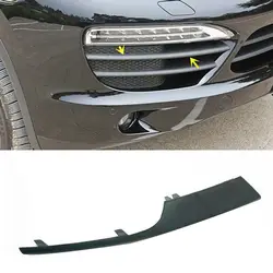 Left Lower Front Bumper Fog Light Grille Molding Trim For Porsche Cayenne 2011-2014 95850568520 95850568620