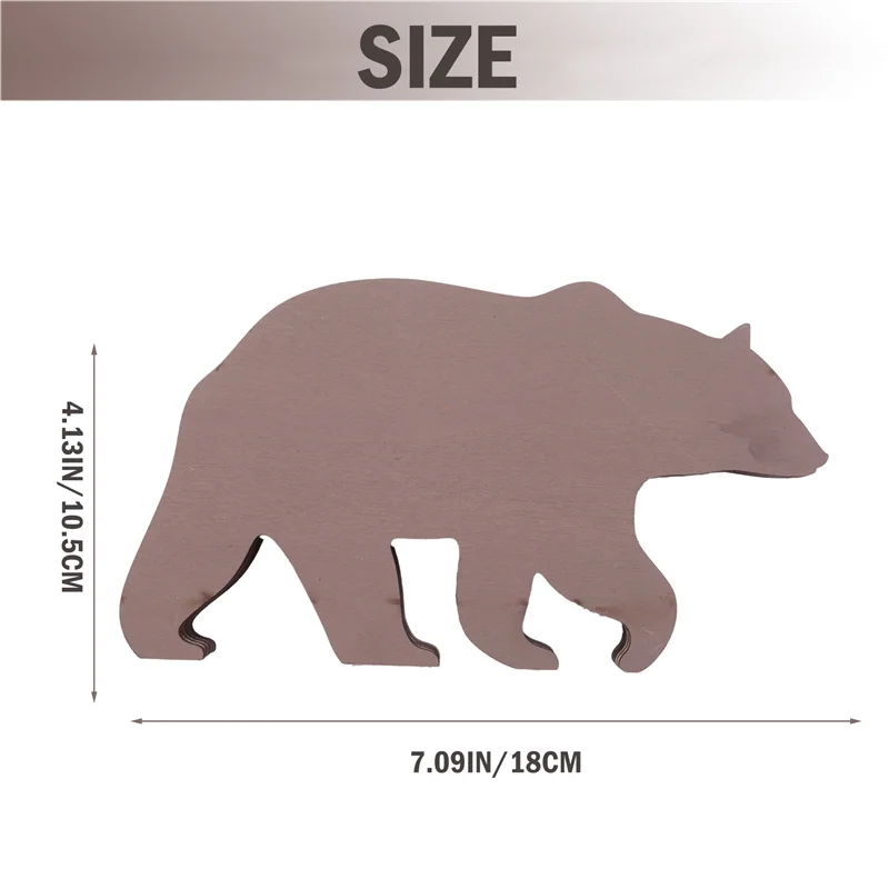 Bear And Deer Wall Decoration, Bear Decorations For Home, Bear Art Wall Decor, Rustic Home Decor, Cabin Decor