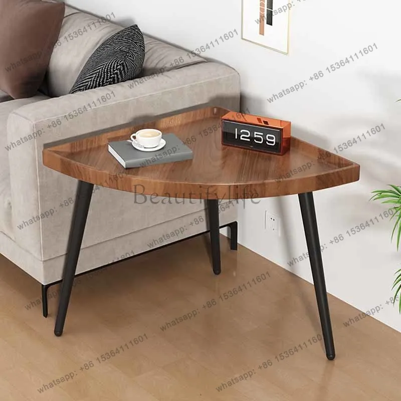 طاولة قهوة فريدة من نوعها من الخشب الشفاف، لطيفة مقاومة للماء، أرضية شقة، طاولة جانبية صغيرة، أثاث صالون ميسا سنترو البسيط الحديث